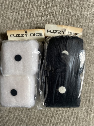 Vintage 50s Style Hot Rod Rockabilly Plush Dice Car Decor - photo 3
