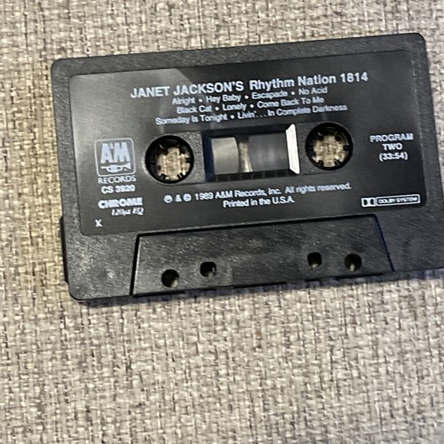 JANET JACKSON - Rhythm Nation 1814 Cassette Tape 1989 - photo 3