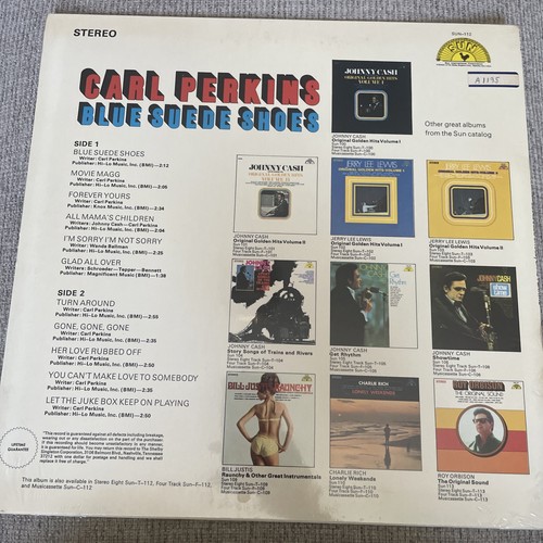 CARL PERKINS Blue Suede Shoes 1969 SUN RECORDS Rockabilly LP - photo 4