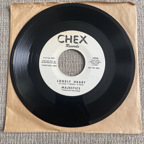 The Majestics Gwendolyn Lonely Heart 45 Chex Records 1006