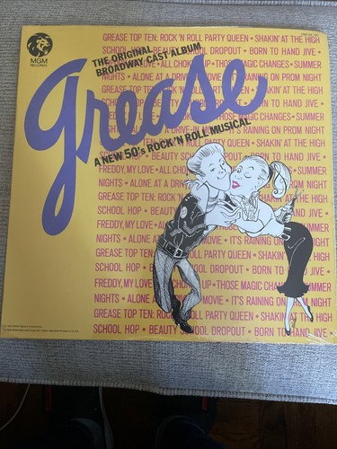 1972 Grease The Original Broadway Cast Album LP