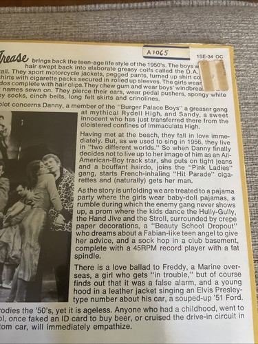 1972 Grease The Original Broadway Cast Album LP - photo 3