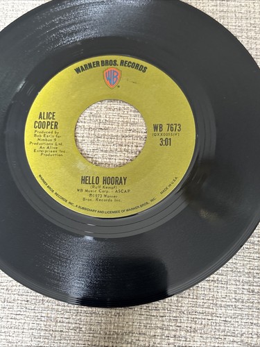 1973 Alice Cooper Hello Hurray / Generation Landslide 7" 45RPM - photo 4