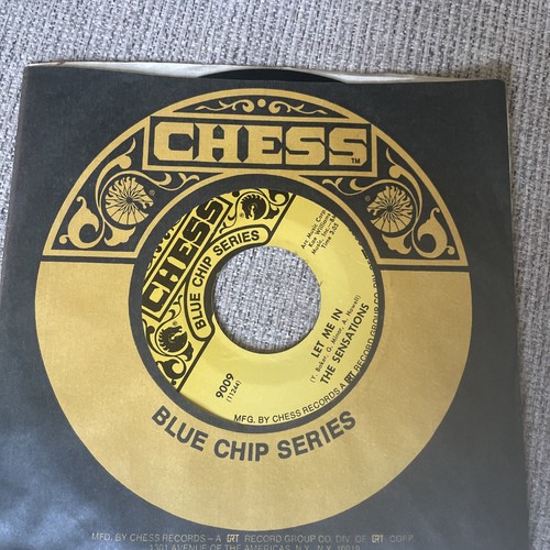 The Sensations Let Me In 45 RPM Chess 9009 Vintage Vinyl - photo 3