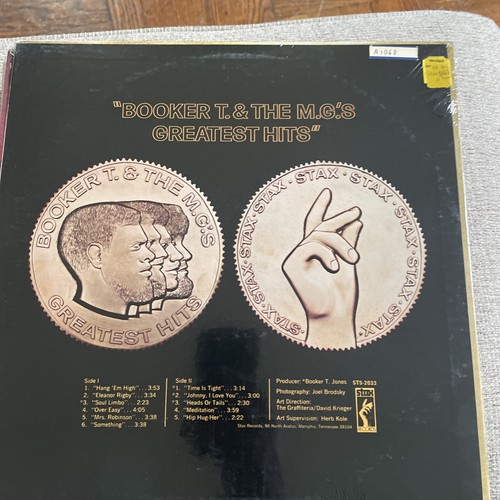 Booker T. & M.G.'s Hits STS-2033 Stereo Stax Vintage 1970 LP - photo 3