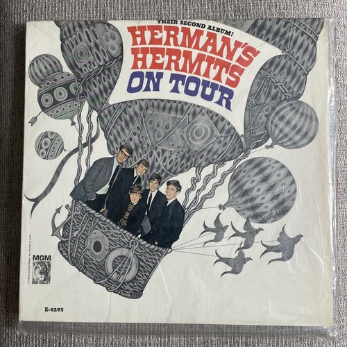 HERMAN'S HERMITS ON TOUR 12" LP VG+ VINYL MGM Records 1965