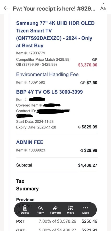 Samsung 77" OLED 4K Smart TV (With Warranty until Nov 2028) - photo 2