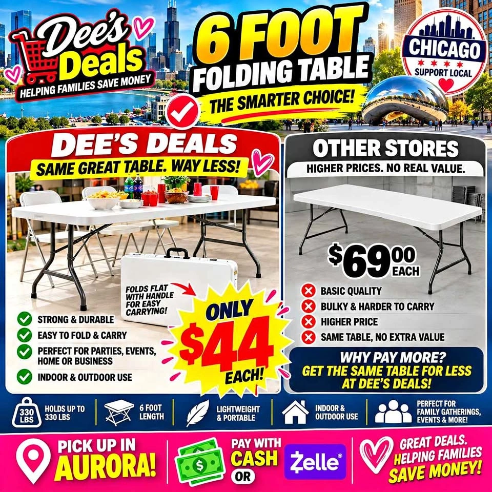 Heavy Duty Commercial Folding Tables BRAND NEW IN BOX