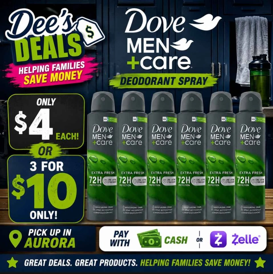 Dove men's deodorant spray $4 or 3 for $10 - photo 2
