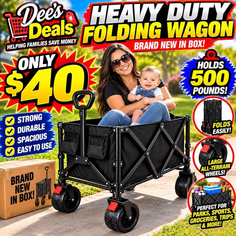 Heavy Duty folding wagon BRAND NEW IN BOX ONLY $40 - photo 3
