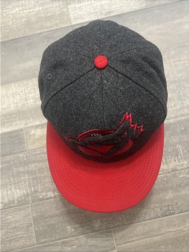 Blue Jays MLB Red Gray Cooperstown New Era Flannel Cap - photo 4