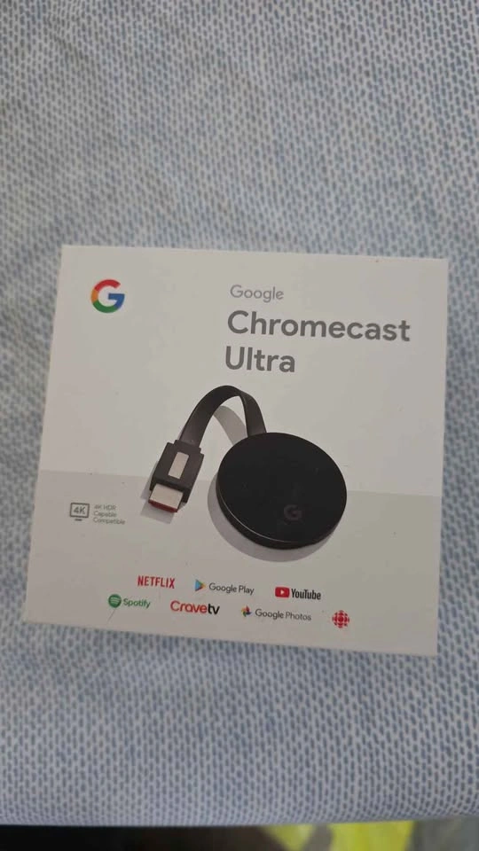 Google chromecast Ultra with original box and cables - photo 2
