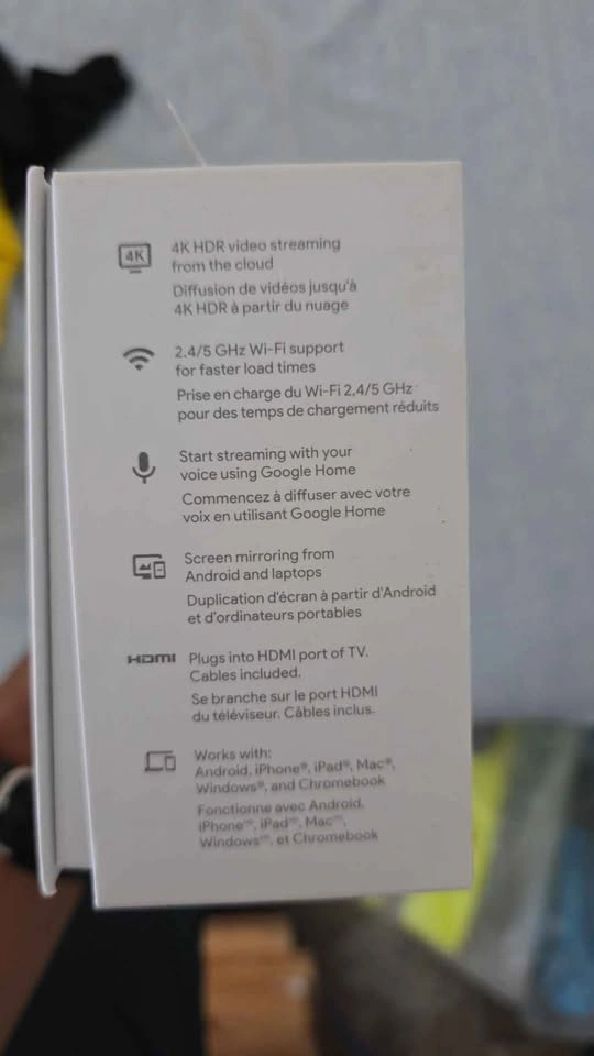 Google chromecast Ultra with original box and cables - photo 3