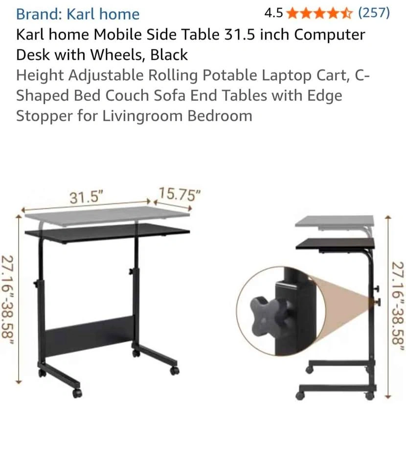 Black Mesh Office Chair and Adjustable Desk Set - photo 5