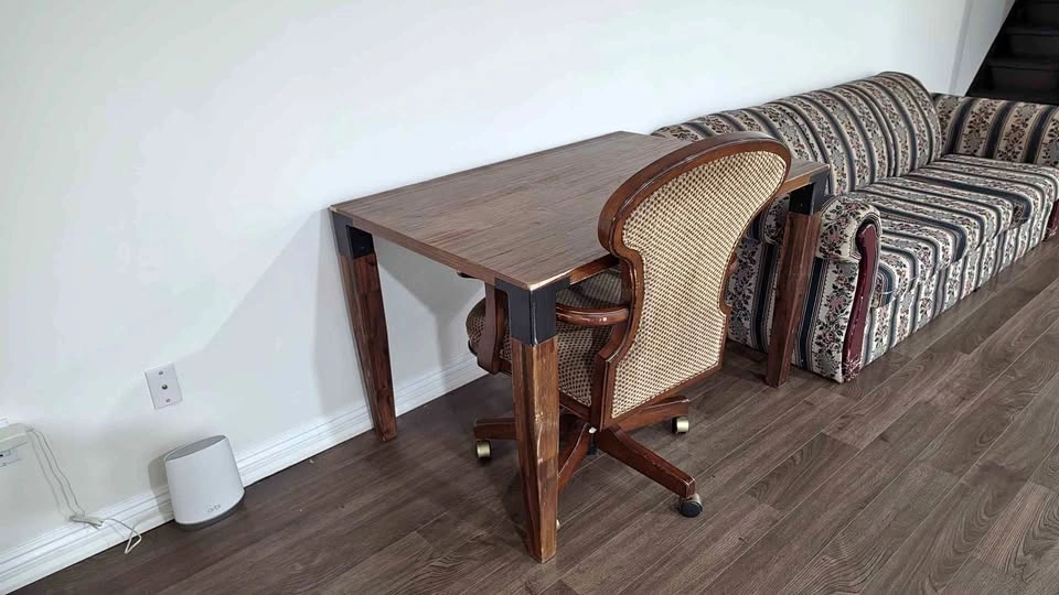 Wooden Desk and Chair Set