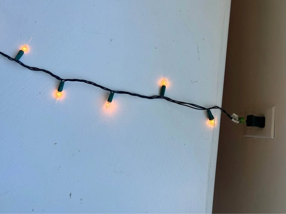 Estimated 20 ft Warm Amber Mini Christmas Lights String - photo 2