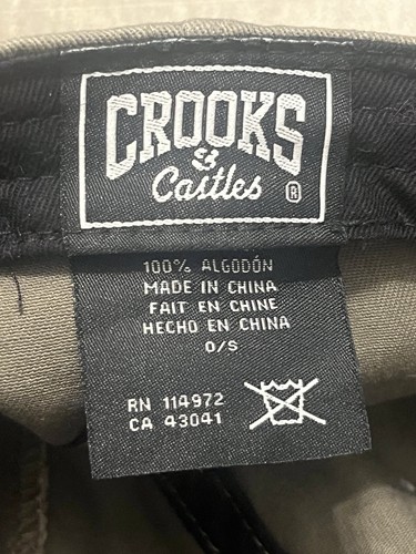 Crooks and Castles Gray Adjustable Cotton Cap One Size - photo 2