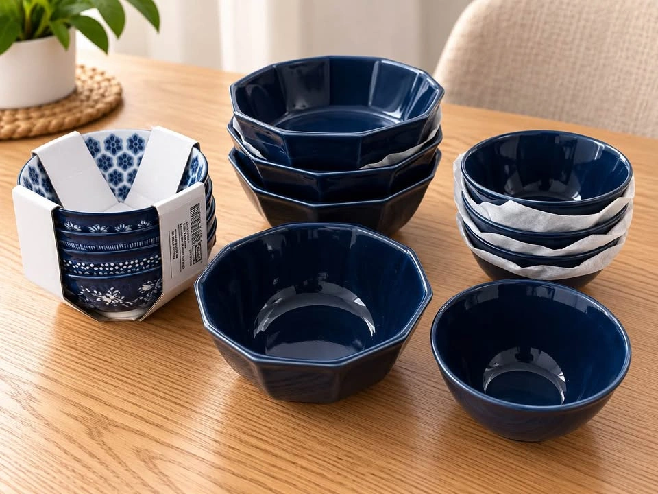 IKEA 38-Piece Blue Dinnerware Set – Like New - photo 2