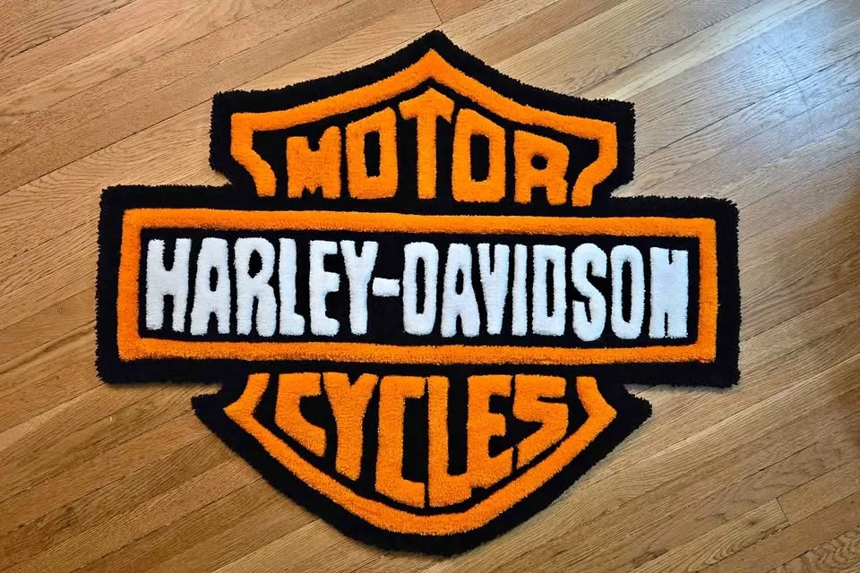 Harley davidson area rug thumbnail