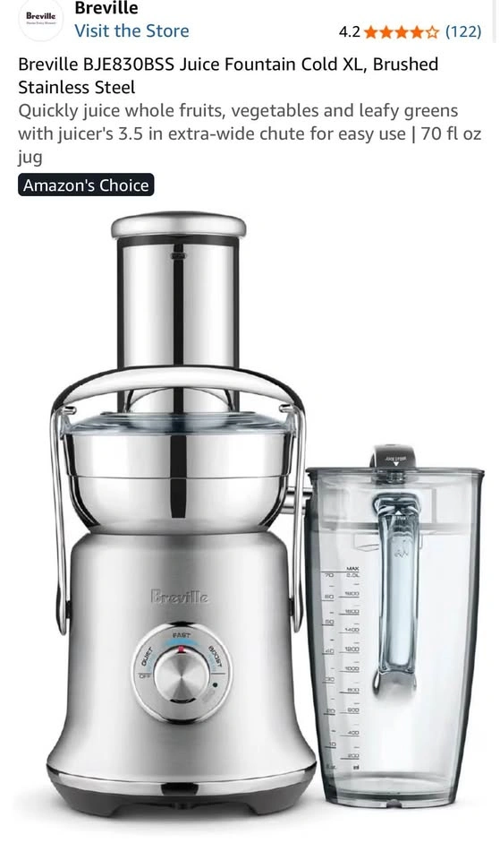 Breville Juice Fountain Cold XL Juicer BJE830BSS - photo 4