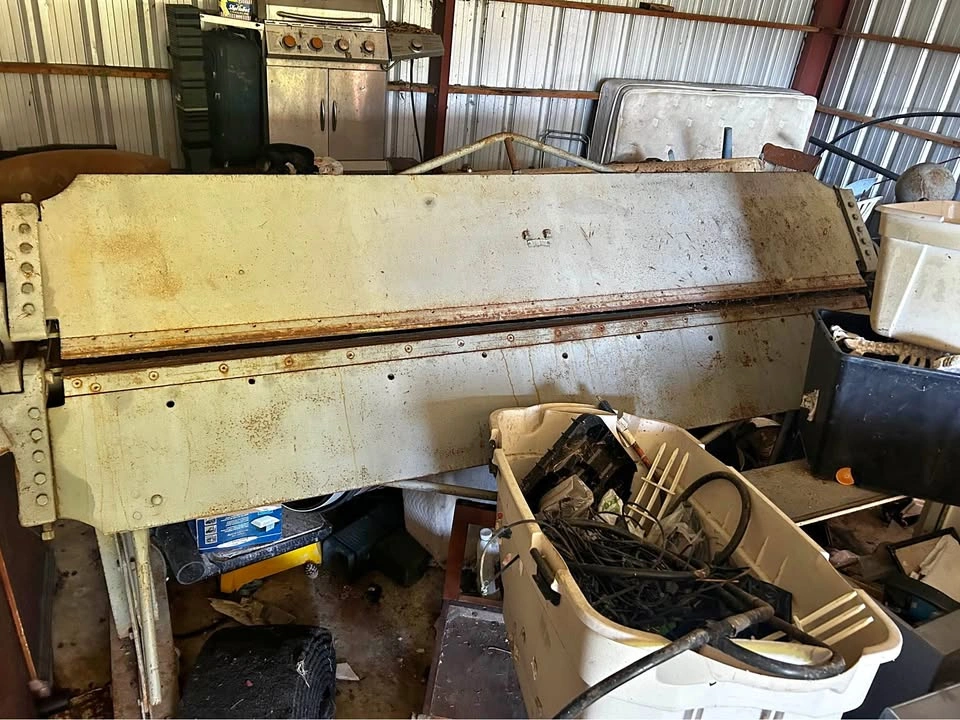 Vintage 8ft Chicago Dreis & Krump Sheet Metal Leaf Brake