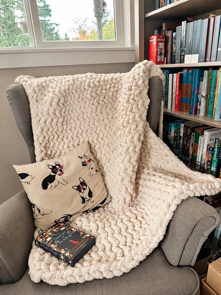 Handknit Reading Blanket
