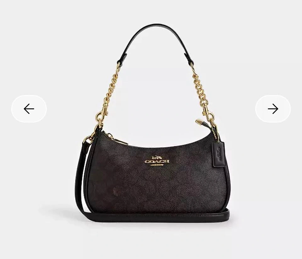 Coach Teri Shoulder Bag Walnut