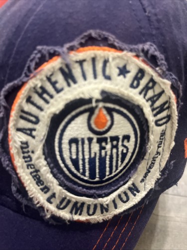 NHL Oilers New Era Distressed Look Elastic Cap M L - photo 2