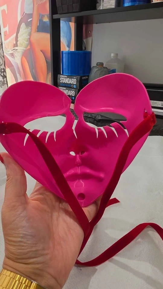 3D Printed Broken Heart Face Masquerade Masks - photo 3