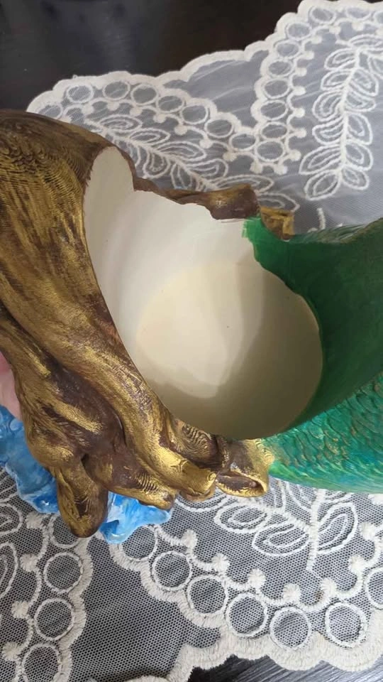 3d printed mermaid wine and glasses rack Figurine, hand painted, - photo 4