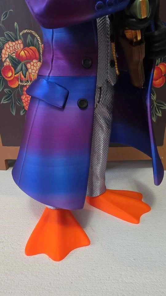 Custom 3D Printed Daffy Duck Gangster Figurine 44cm - photo 4