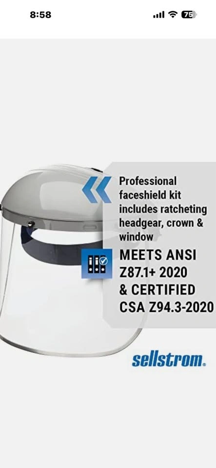 Sellstrom Professional Face Shield Kit - photo 2