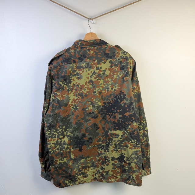German Army FleckTarn Camouflage Combat Shirt Lightweight Jacket - photo 4