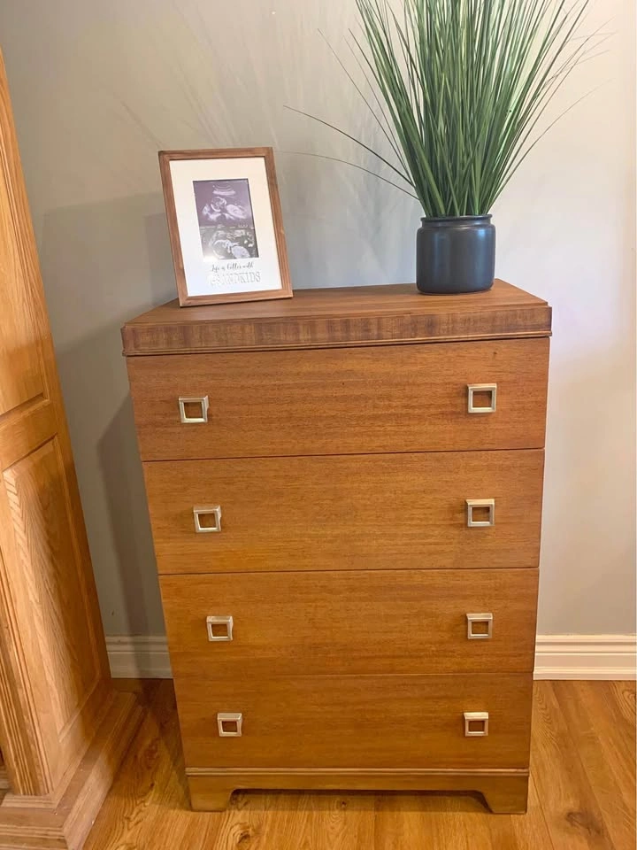 MCM Vintage Knechtel Mahogany Tall Boy Dresser (1930’s)