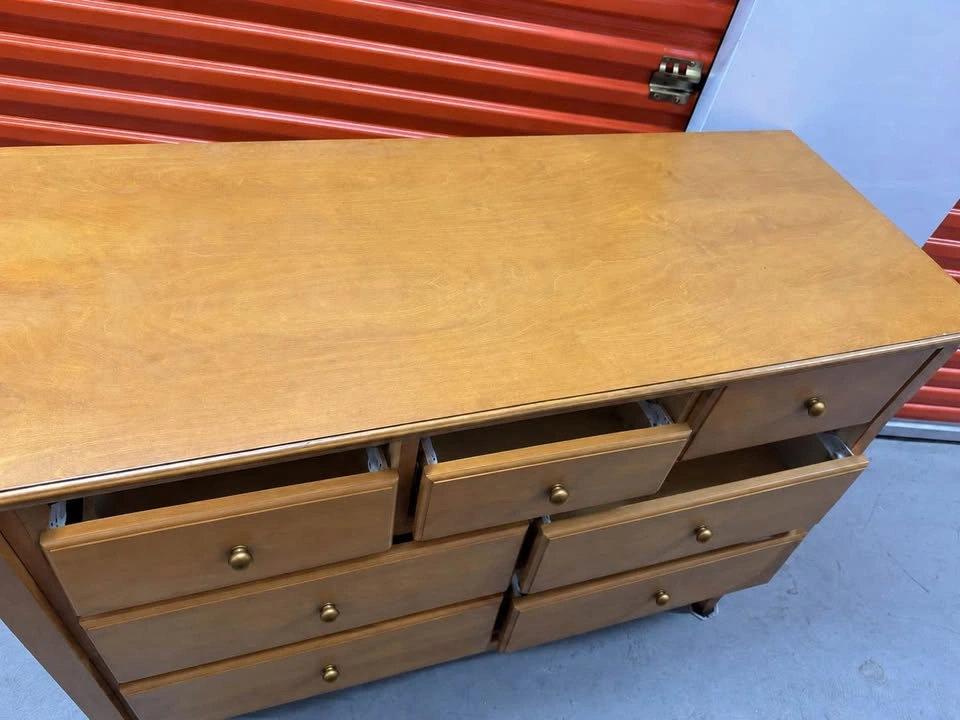 Custom-Made Gothic Honey Maple Dresser - photo 3