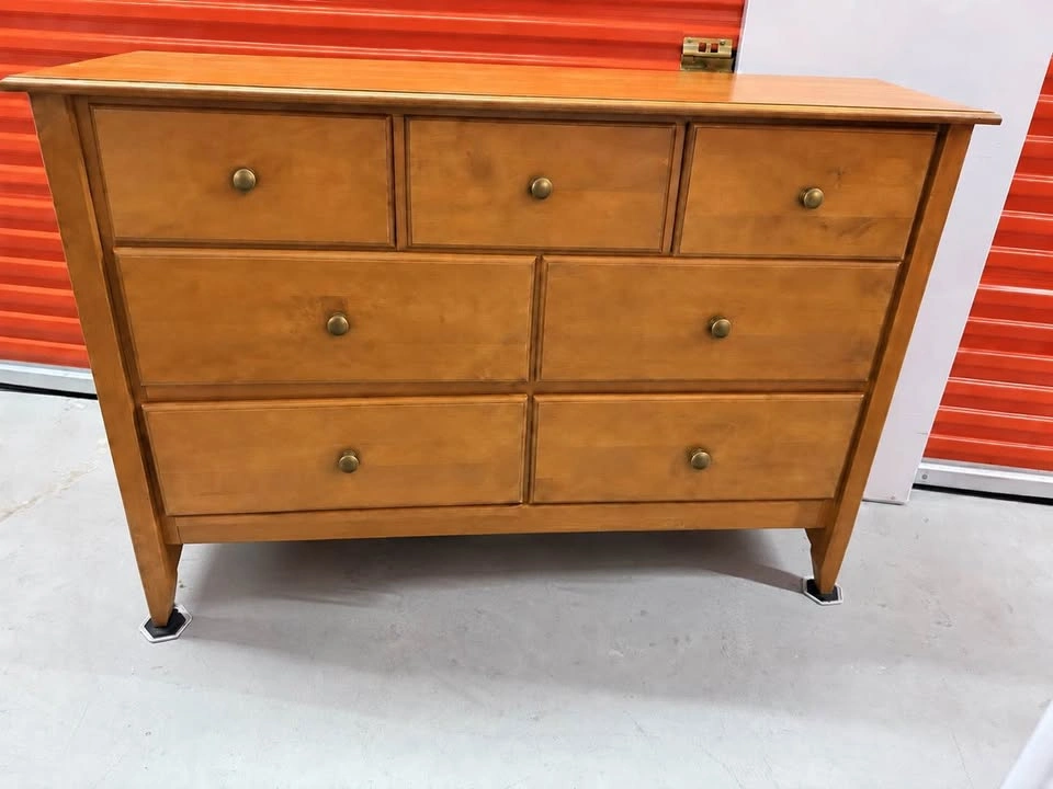 Custom-Made Gothic Honey Maple Dresser - photo 4