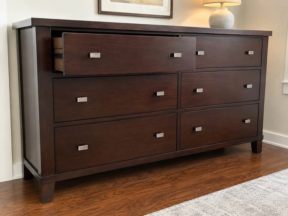 Vintage Bassett Campaign-Style Dresser - photo 2