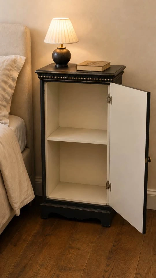 Ornate Black & Gold Accent Cabinet / Nightstand - photo 2