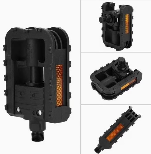 2 Pairs Anti-Slip Bike Pedals with Reflectors