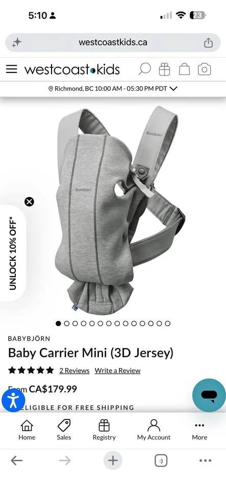 BABYBJÖRN Baby Carrier Mini (3D Jersey)