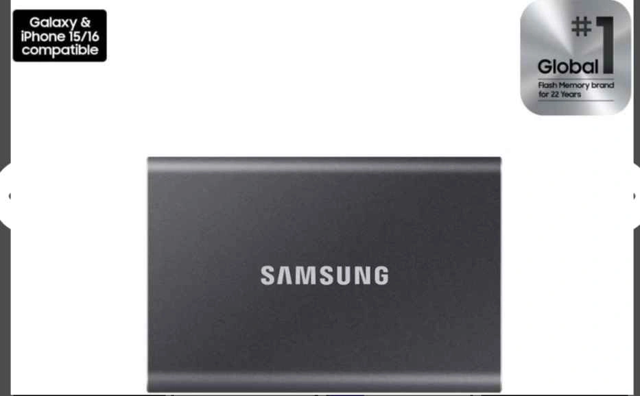 SAMSUNG T7 4TB USB-C SSD 1050MB/S - photo 2
