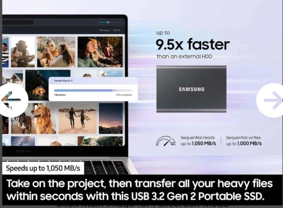 SAMSUNG T7 4TB USB-C SSD 1050MB/S - photo 3