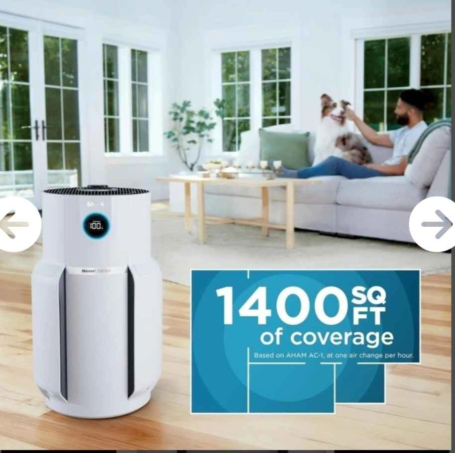 SHARK NEVERCHANGE AIR PURIFIER MAX HP302C - BNIB - photo 2