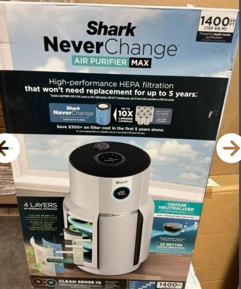 SHARK NEVERCHANGE AIR PURIFIER MAX HP302C - BNIB - photo 5
