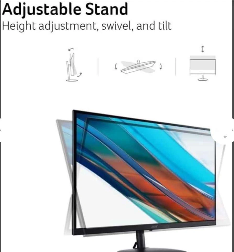 ACER SH242Y 23.8" IPS FHD 120HZ MONITOR BNIB - photo 2