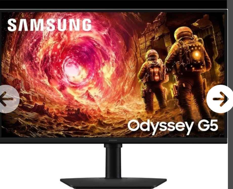 SAMSUNG 32" ODYSSEY G5 QHD IPS 180HZ MONITOR - photo 2