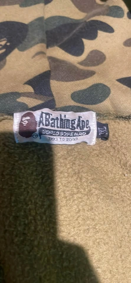 Bape Hoodie Green and Black Camo - photo 3