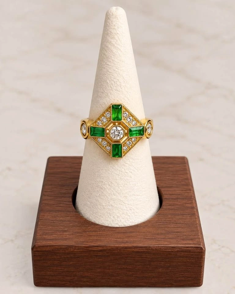 Vintage inspired cocktail ring sz 6 - photo 2