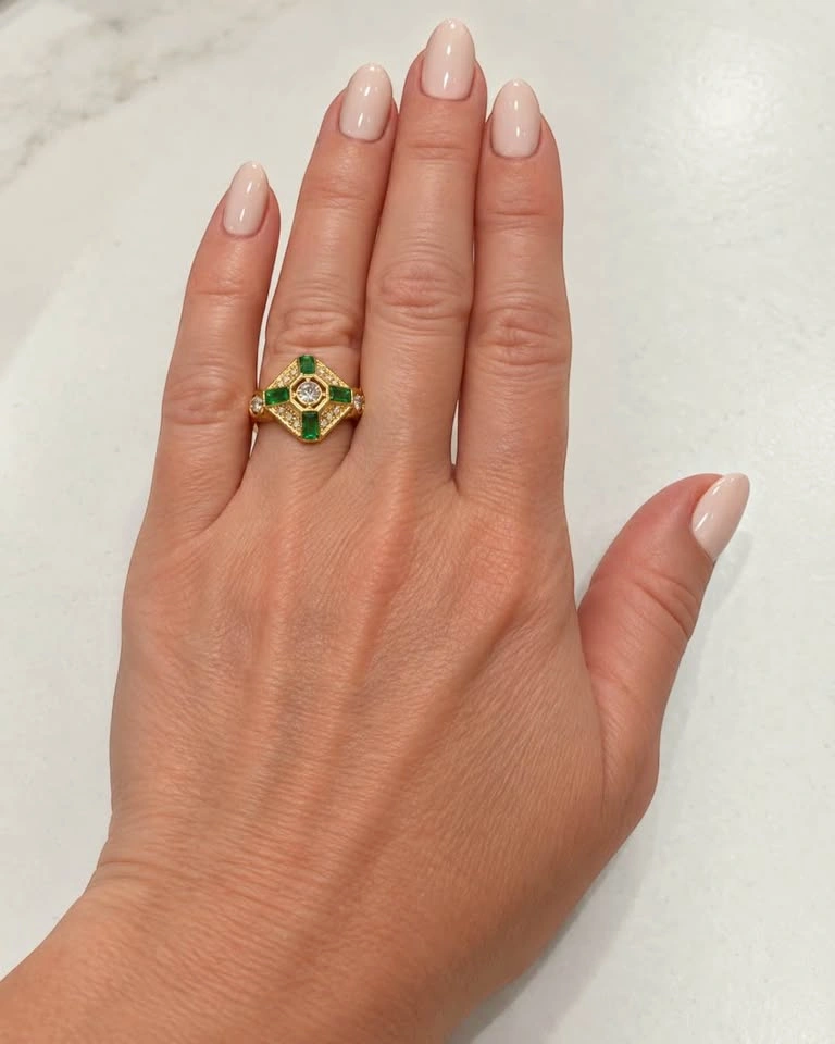 Vintage inspired cocktail ring sz 6 - photo 4