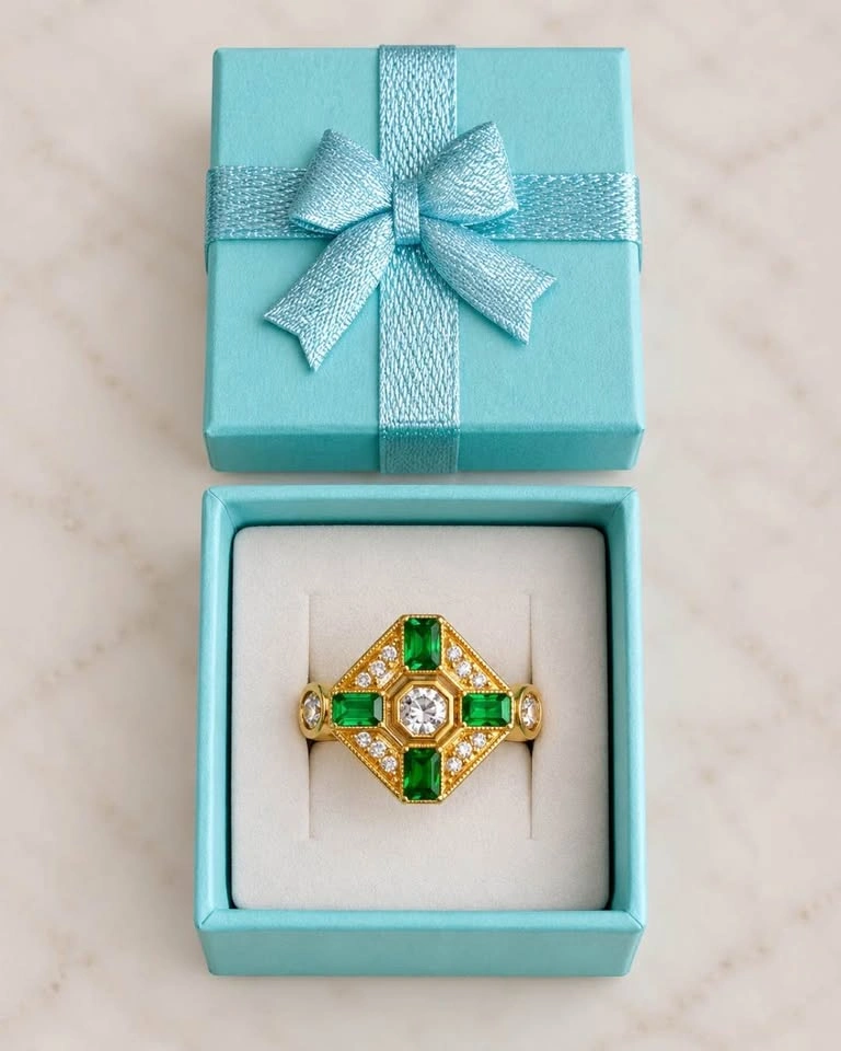 Vintage inspired cocktail ring sz 6 - photo 5